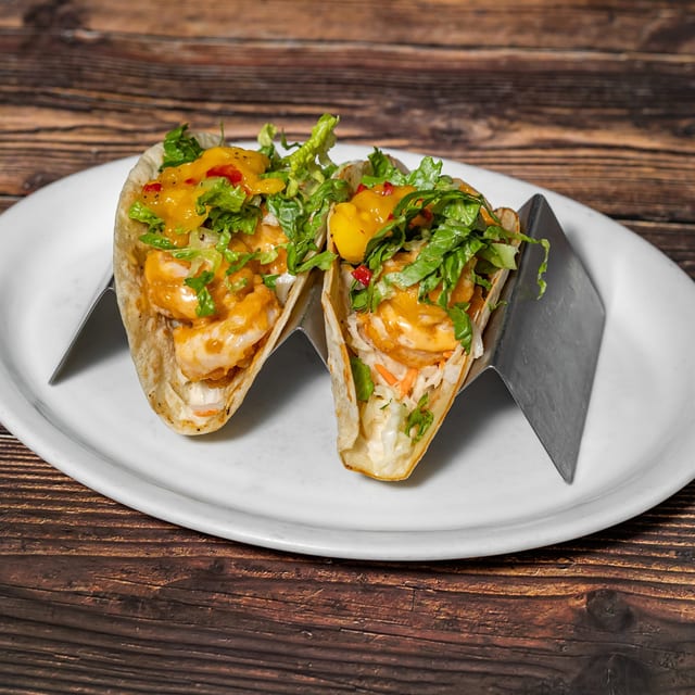 Bang Bang Shrimp Tacos.