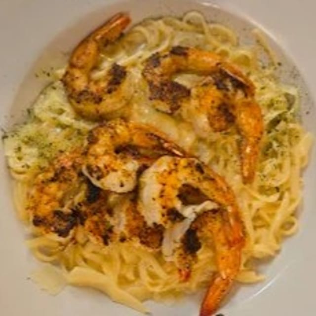 Shrimp Alfredo.