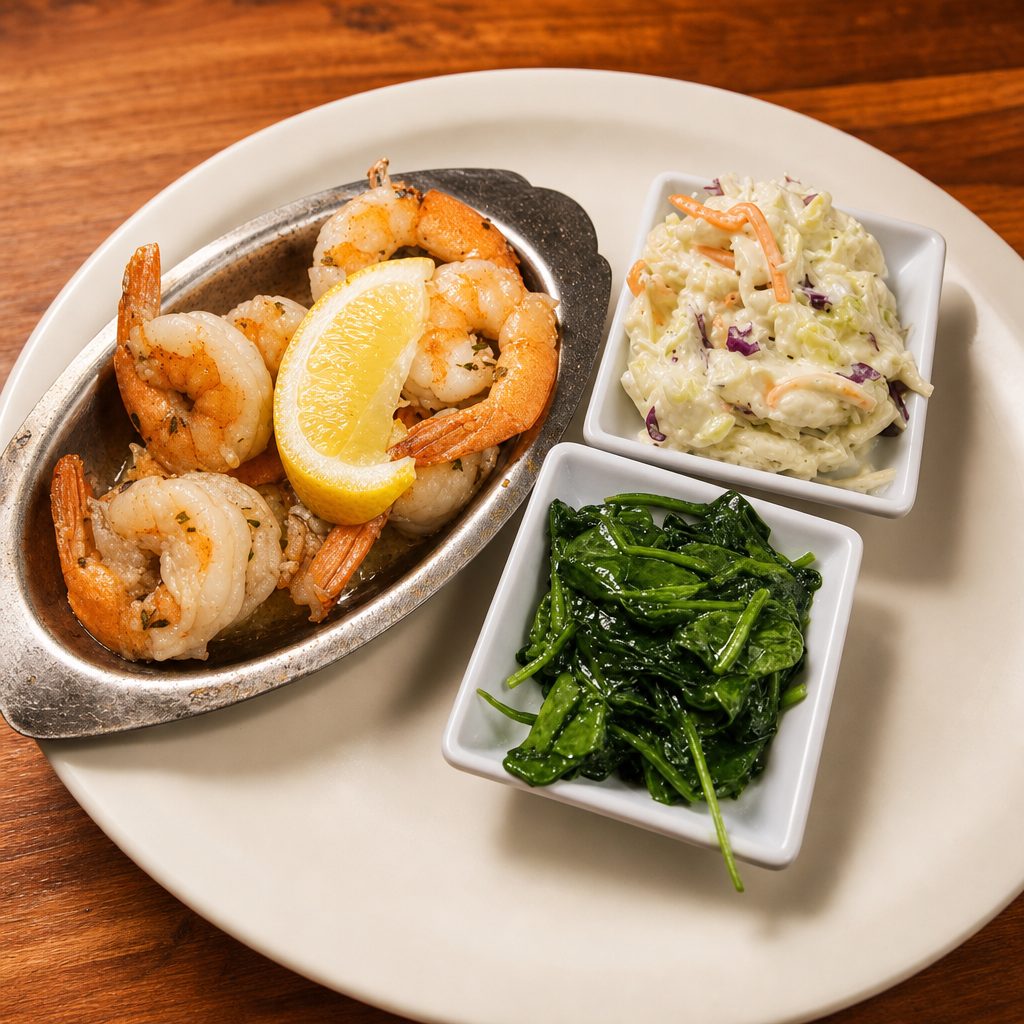 Shrimp Scampi Dinner.