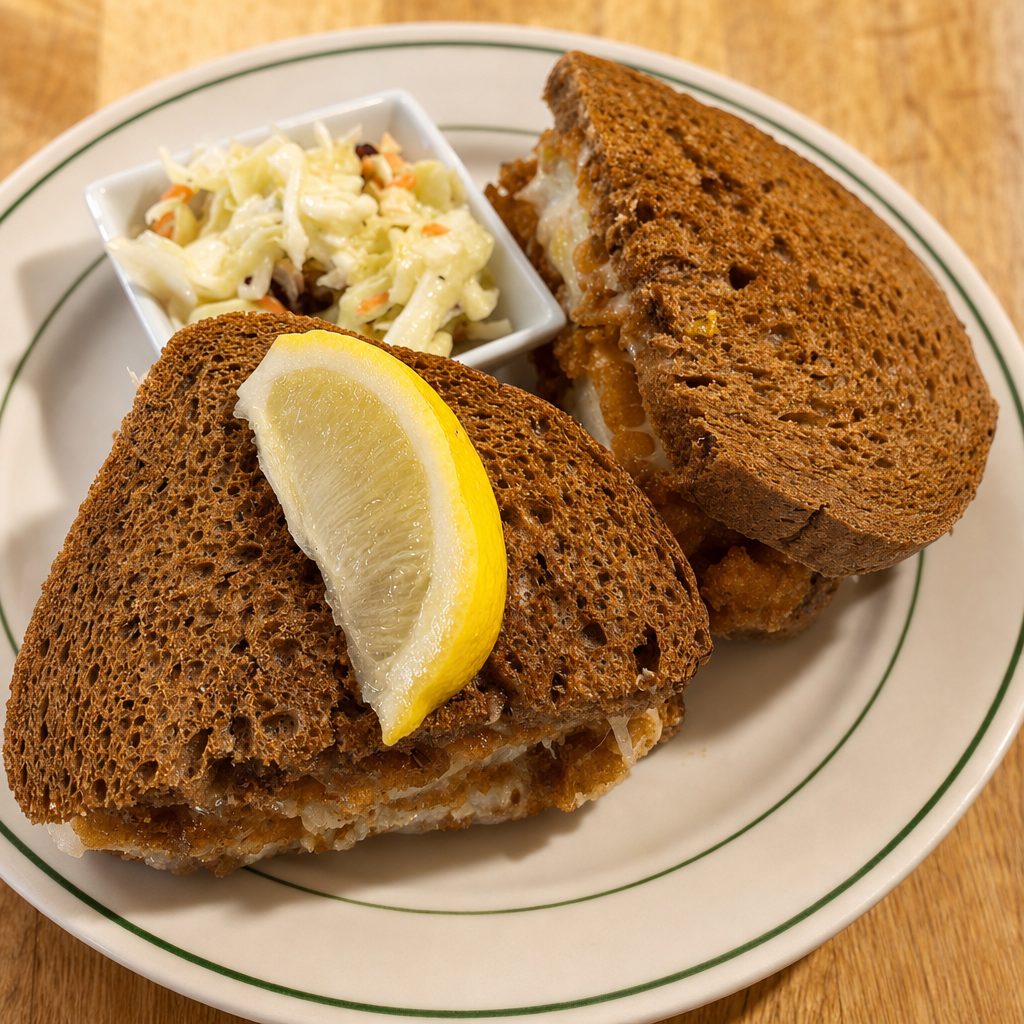 Grouper Reuben Sandwich.