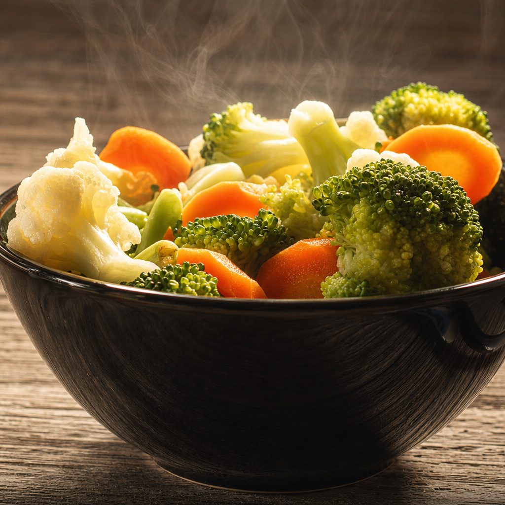 Steamed Veggies.