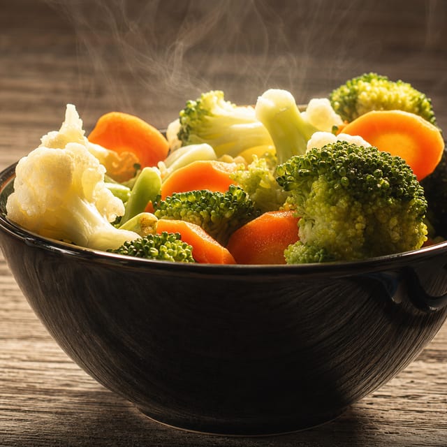 Steamed Veggies.