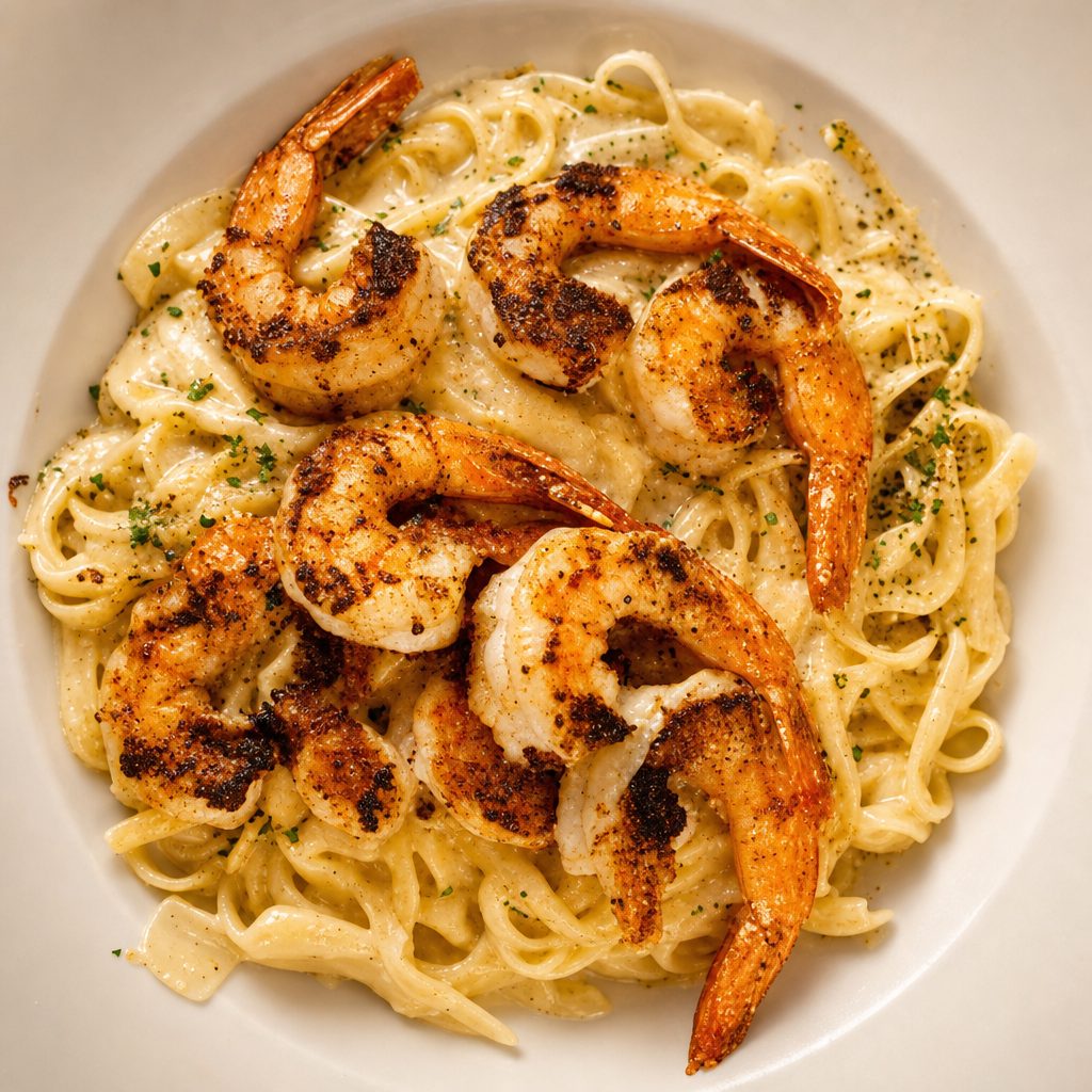 Shrimp Alfredo.