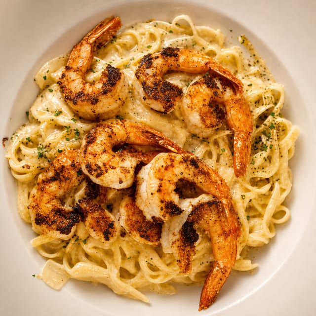 Shrimp Alfredo.