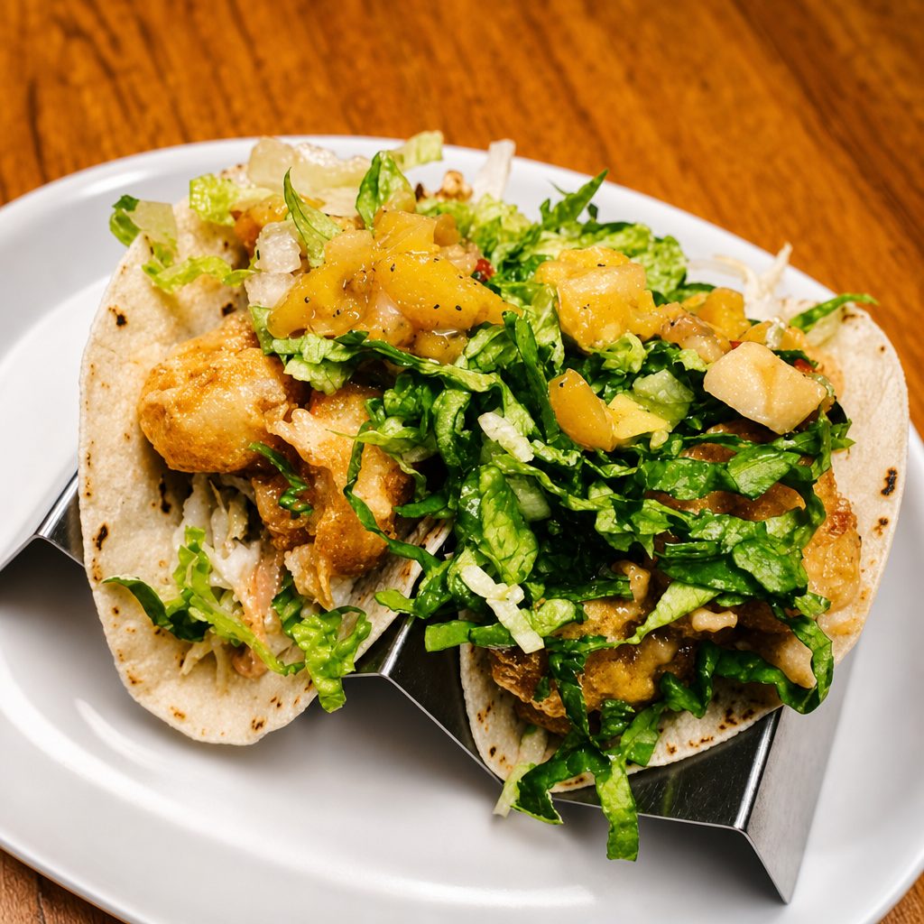 Bang Bang Shrimp Tacos.